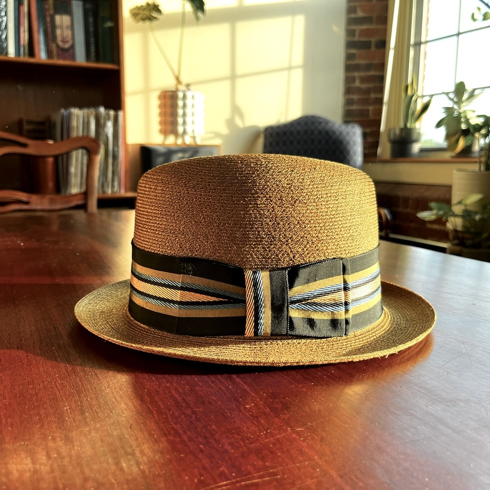 Vintage Resistol straw fedora hat